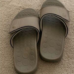 Tan VIONIC unisex Slide Sandals